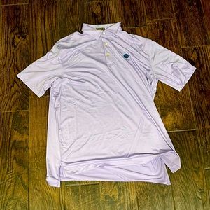 Purple Peter Millar shirt sleeve golf shirt size L